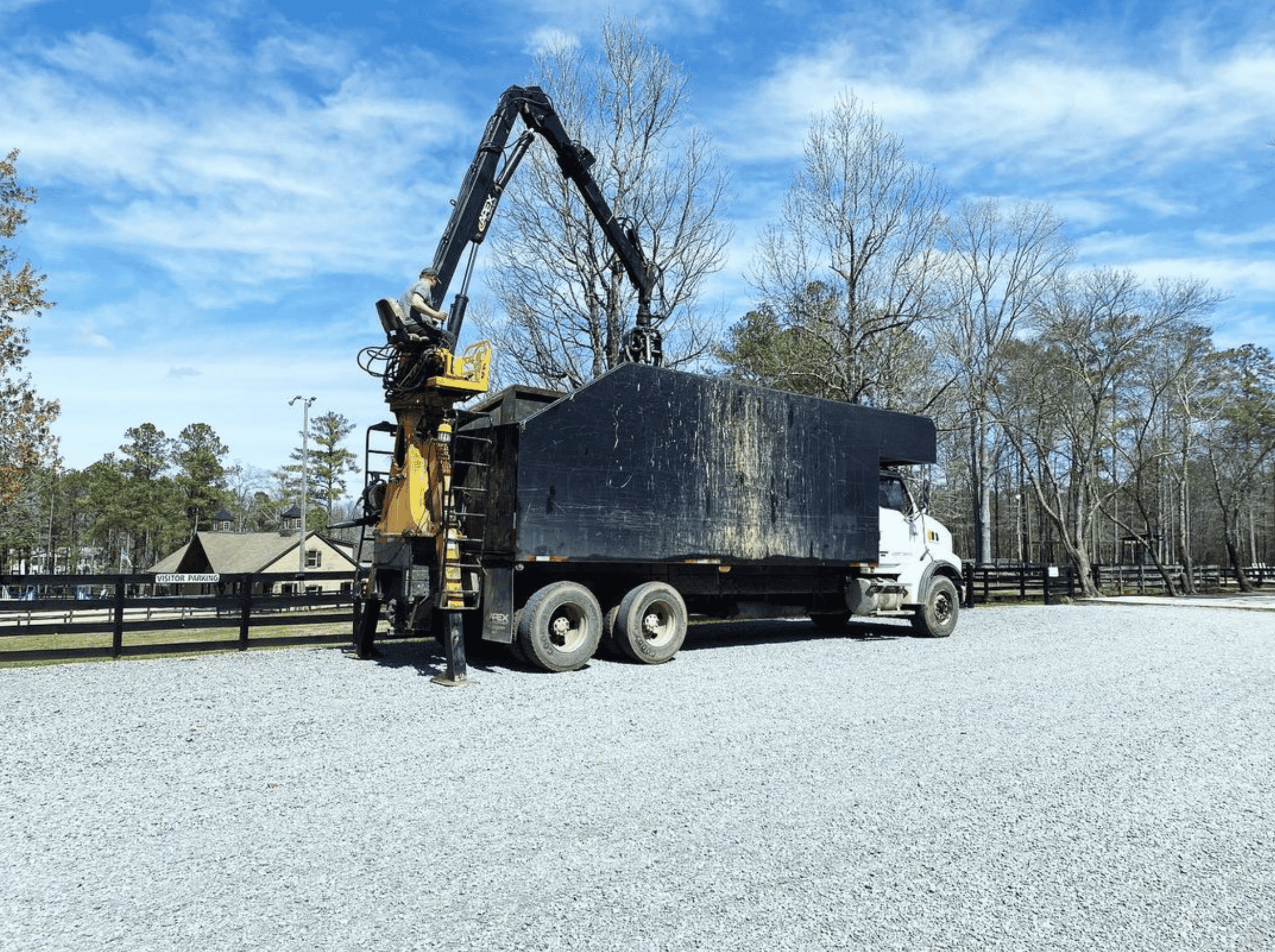 Kindom Tree Cuts Worker Excavator